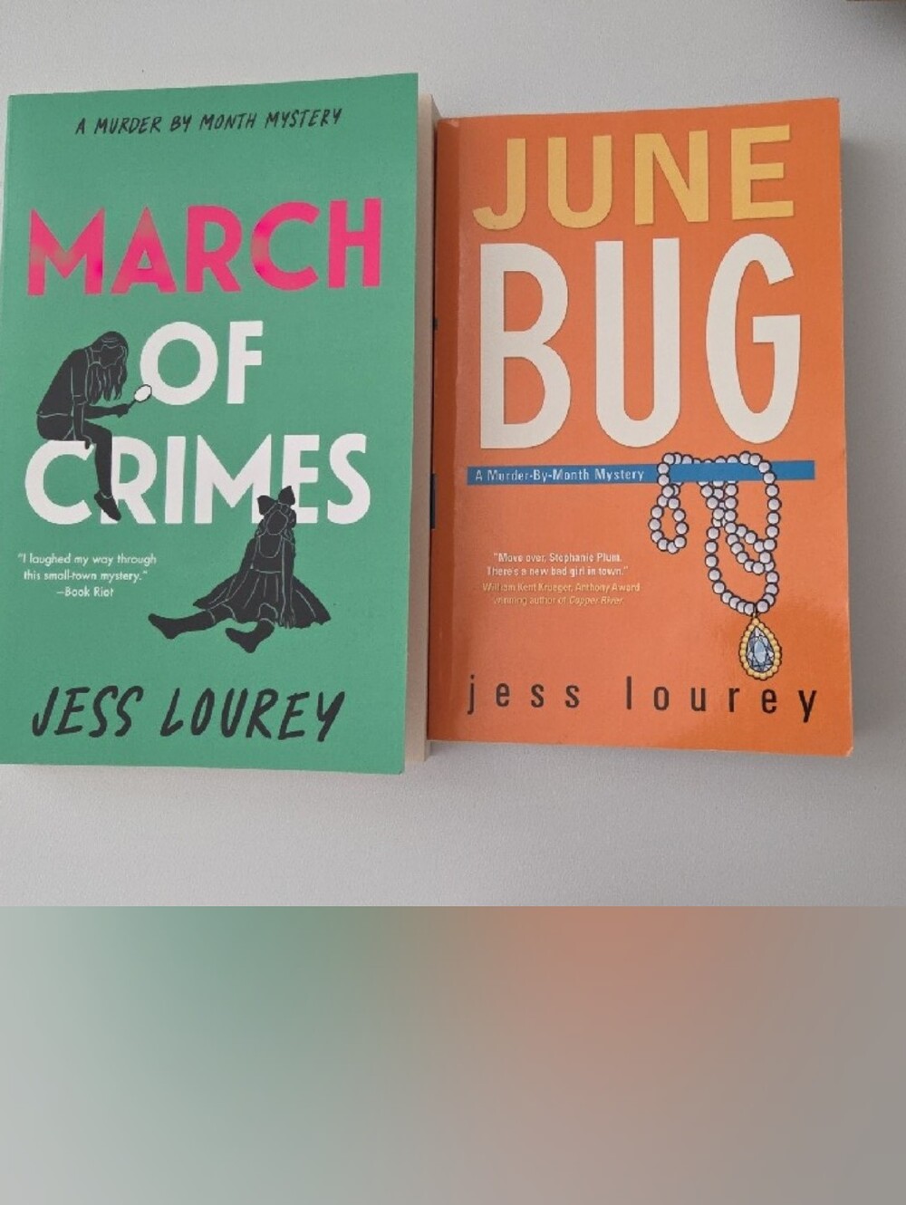 Jess Lourey - March of Crimes & June Bug  -  Paperback Set